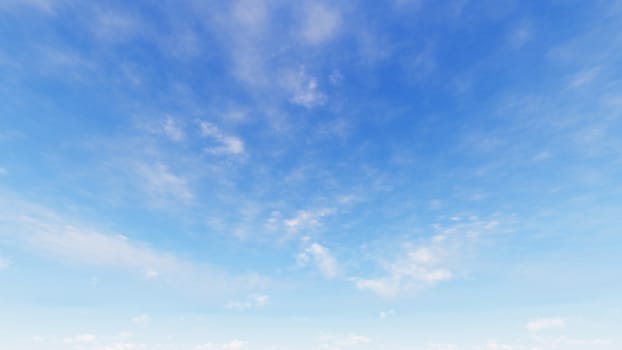 Cloudy blue sky abstract background, blue sky background with tiny clouds, 3d rendering

