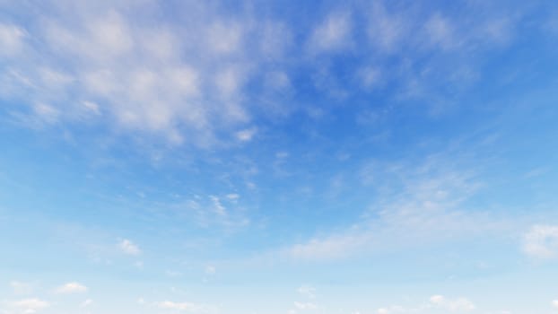 Cloudy blue sky abstract background, blue sky background with tiny clouds, 3d rendering

