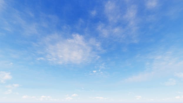 Cloudy blue sky abstract background, blue sky background with tiny clouds, 3d rendering

