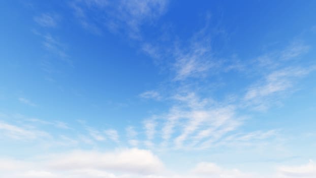 Cloudy blue sky abstract background, blue sky background with tiny clouds, 3d rendering

