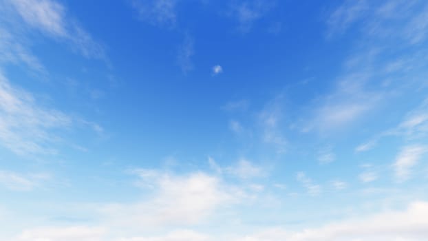 Cloudy blue sky abstract background, blue sky background with tiny clouds, 3d rendering

