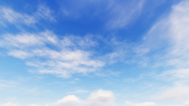 Cloudy blue sky abstract background, blue sky background with tiny clouds, 3d rendering

