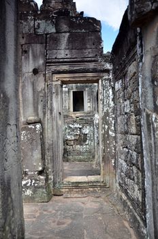 Ancient Bayon Temple At Angkor Wat, Siem Reap, Cambodia