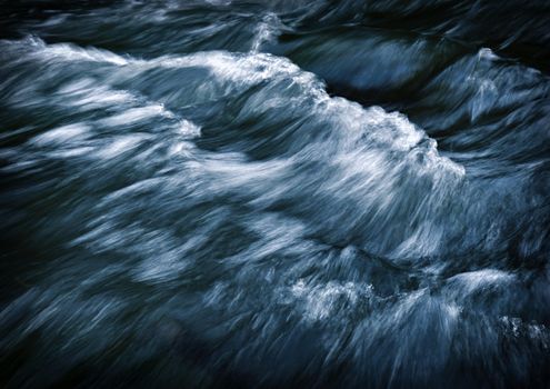 background abstract dark waves on the river