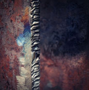 abstract background detail rusty iron cut flame