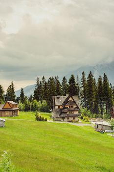 Hotel in the Mountains. Tatra Mountains in Poland.