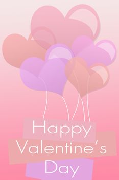 Valentine's day background with hearts