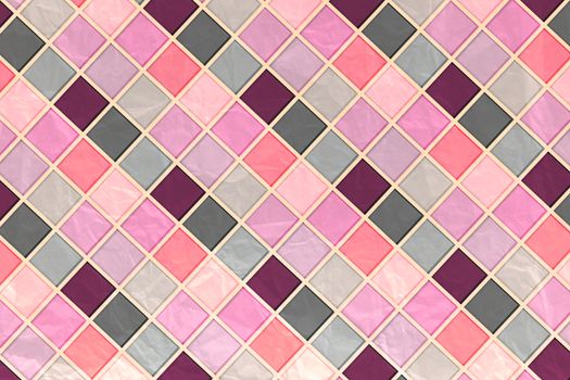 Pink Tile Mosaic bright abstract background for design
