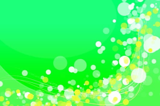 Abstract background green and fresh bokeh