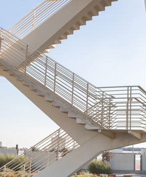 contemporary architecture, the staircase close-up outdoors