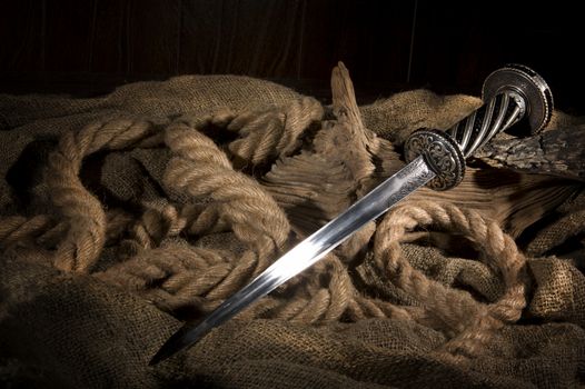 medieval dagger. It was often used by pirates