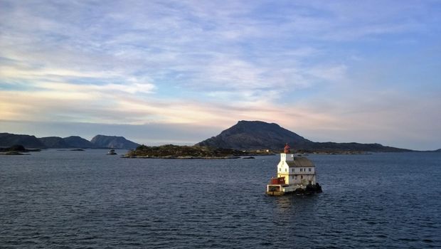 Lighthouse on the Norwegian coast