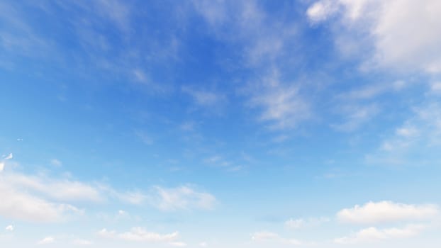 Cloudy blue sky abstract background, blue sky background with tiny clouds, 3d rendering

