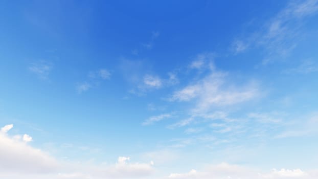 Cloudy blue sky abstract background, blue sky background with tiny clouds, 3d rendering

