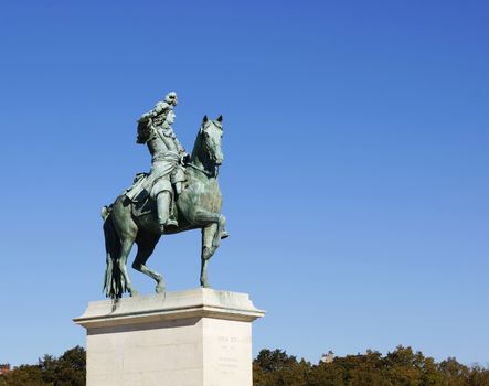 Statue of Louis XIV at Versailles, France 