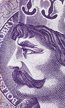 photographed close up bill costing twenty zloty