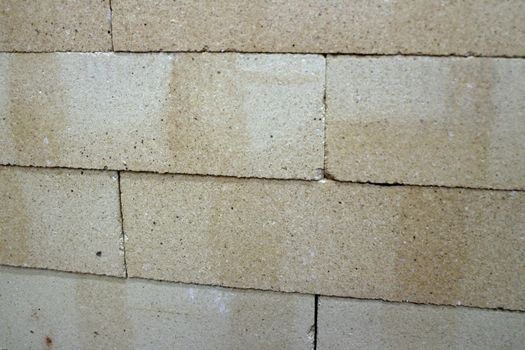fireclay bricks stacked stack background