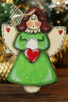 Christmas tree toys, angel. christmas decoration handmade toy Angel