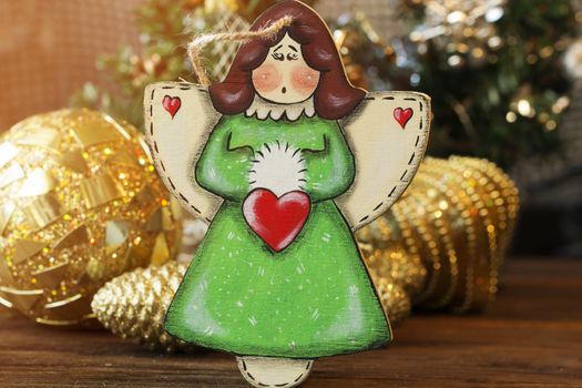 Christmas tree toys, angel. christmas decoration handmade toy Angel