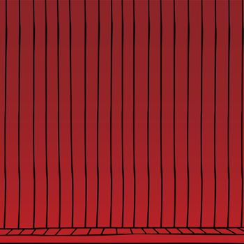 red curtain cartoon theme vector art illustration
