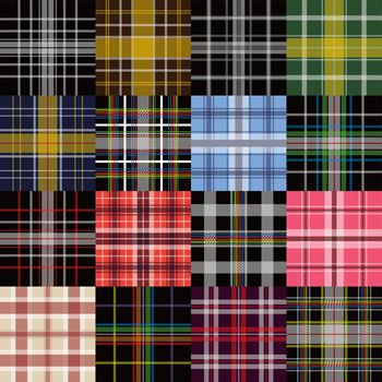 garment industry plaid pattern vector graphic illustration