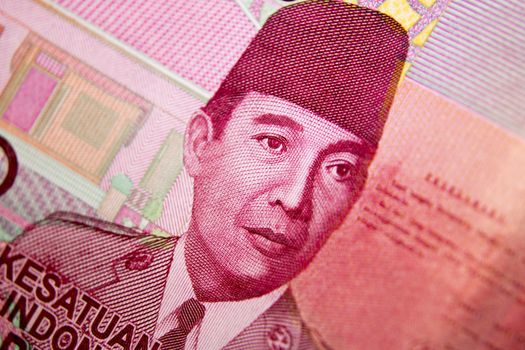 rupiah stack macro close up money photo