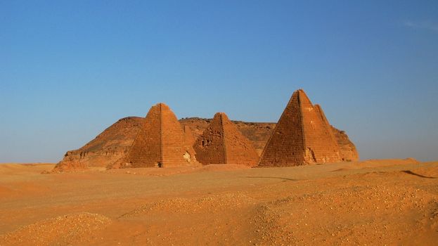 Jebel Barkal mountain and Pyramids, Karima Nubia, Sudan