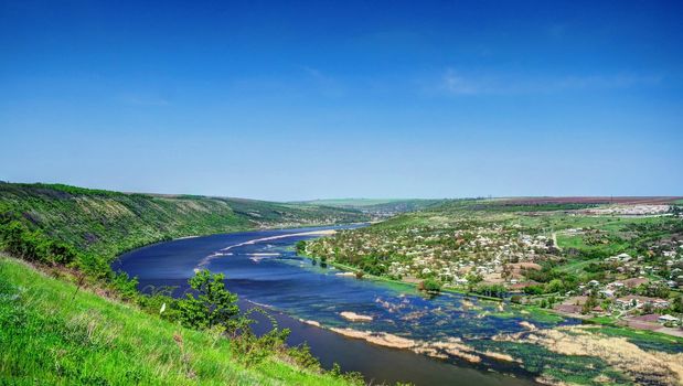 Landscape with Dnestr River, Tsypova region, Moldova