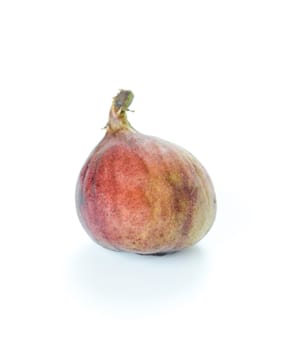 Ripe sweet fig , fresh fruit on white background