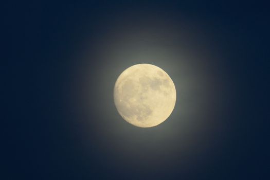 Shining full moon closest to earth on super moon day