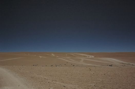 Martian soil in the desert of Atacama