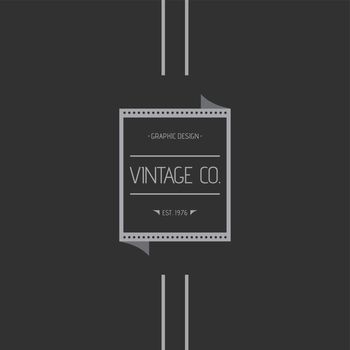 vintage label theme vector graphic art illustration