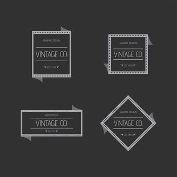 vintage label theme vector graphic art illustration