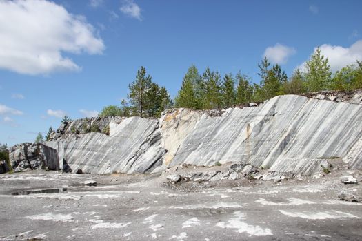 The giant marble cut in the Italian's career in Russia. Minerals