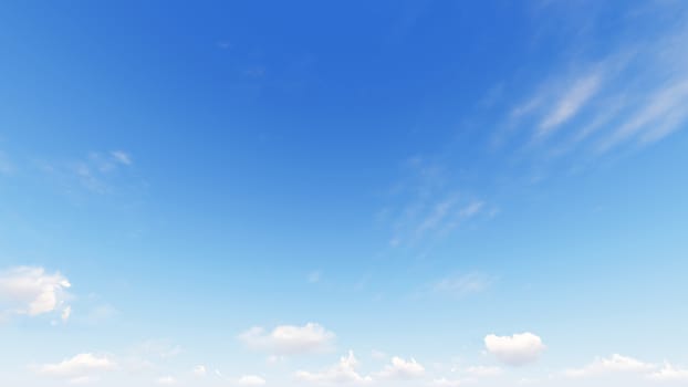 Cloudy blue sky abstract background, blue sky background with tiny clouds, 3d rendering

