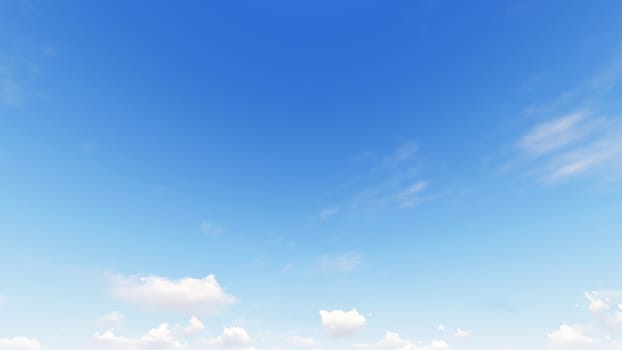 Cloudy blue sky abstract background, blue sky background with tiny clouds, 3d rendering

