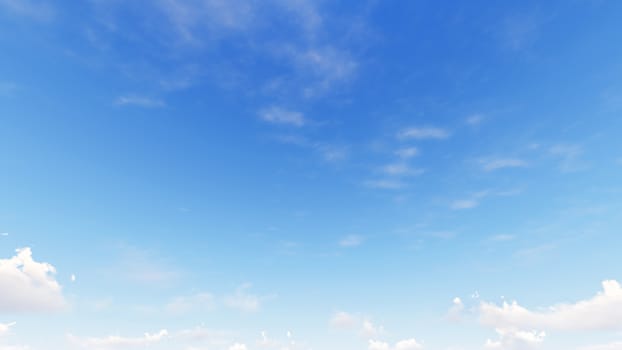 Cloudy blue sky abstract background, blue sky background with tiny clouds, 3d rendering

