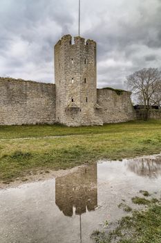 Town Wall in Visby, Gotland in Sweden.