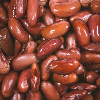 azuki beans or red beans in flat for texture background uses.