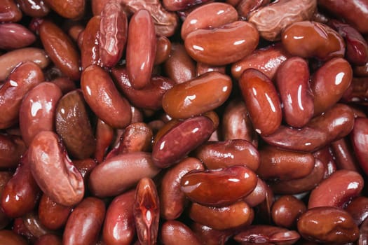 azuki beans or red beans in flat for texture background uses.
