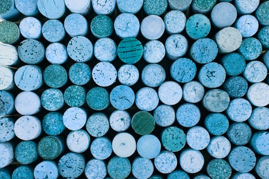 Wine cork background. Background of Various Used Wine Corks close up.