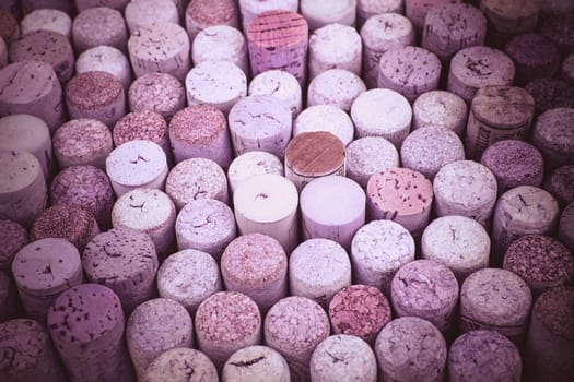 background texture with different wine corks. wine corks background