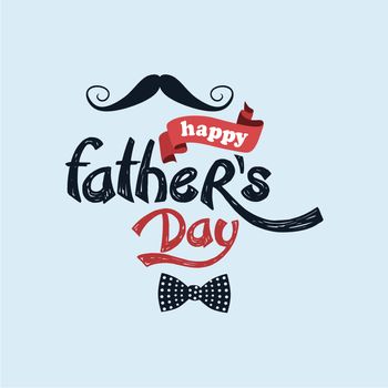 happy father day theme vector art illustration