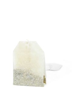 Teabag isolated on white background