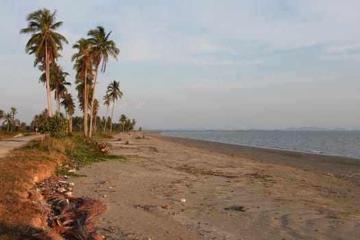 Sand on the Beach of Koh Sukorn in Palian of Trang, Thailand