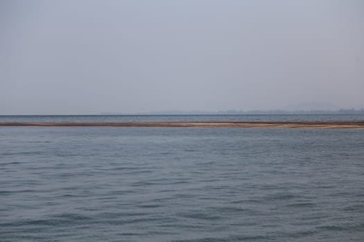 Beach in Sea when water down at Koh Sukorn in Palian of Trang - Thailand