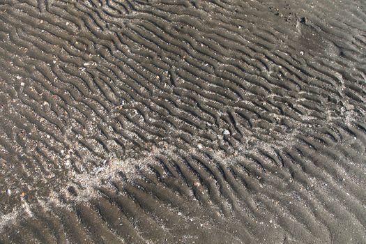 close up of Beach in Sea when water down at Koh Sukorn in Palian of Trang - Thailand