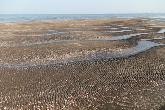 Beach in Sea when water down at Koh Sukorn in Palian of Trang - Thailand