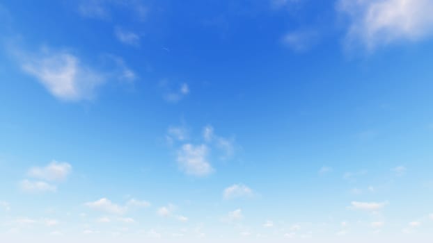 Cloudy blue sky abstract background, blue sky background with tiny clouds, 3d rendering

