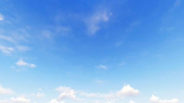 Cloudy blue sky abstract background, blue sky background with tiny clouds, 3d rendering

